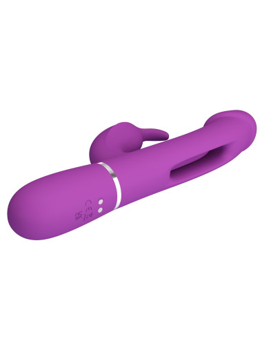 PRETTY LOVE - Kampas Purple, 7 vibration functions 4 licking settings