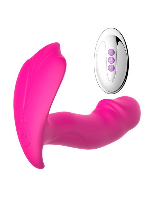 Stymulator Silikonowy Panty Vibrator i Pulsator USB 10 Trybów - Podgrzewany, Wodoodporny Zdalny Pilot