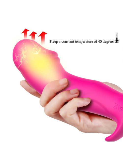 Stymulator Silikonowy Panty Vibrator i Pulsator USB 10 Trybów - Podgrzewany, Wodoodporny Zdalny Pilot