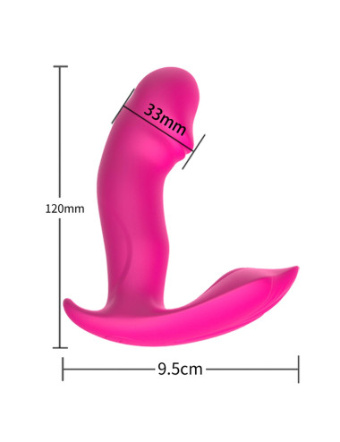 Stymulator-Silicone Panty Vibrator and Pulsator USB 10 Function / Heating