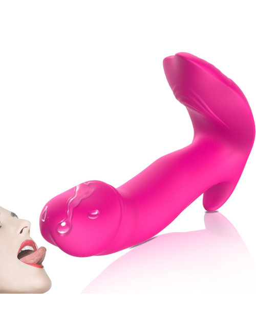 Stymulator Silikonowy Panty Vibrator i Pulsator USB 10 Trybów - Podgrzewany, Wodoodporny Zdalny Pilot