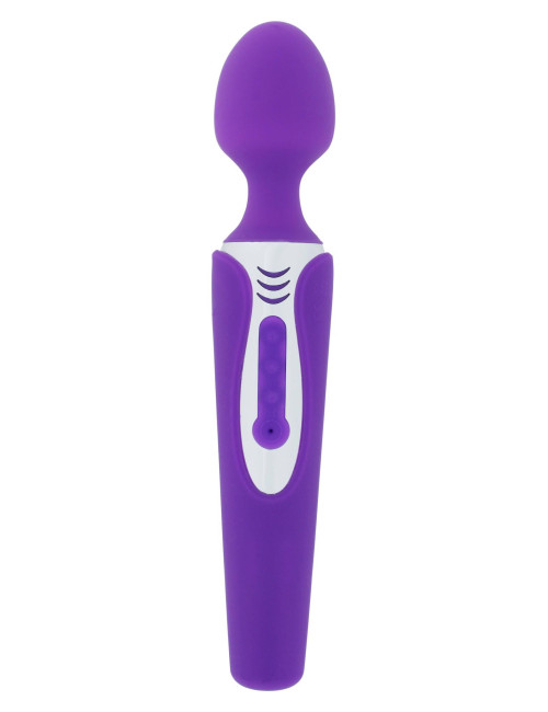 Legend Massager Purple - Wibrator silikonowy, masażer wodoodporny, zabawki erotyczne, 21 cm, 7 trybów, USB