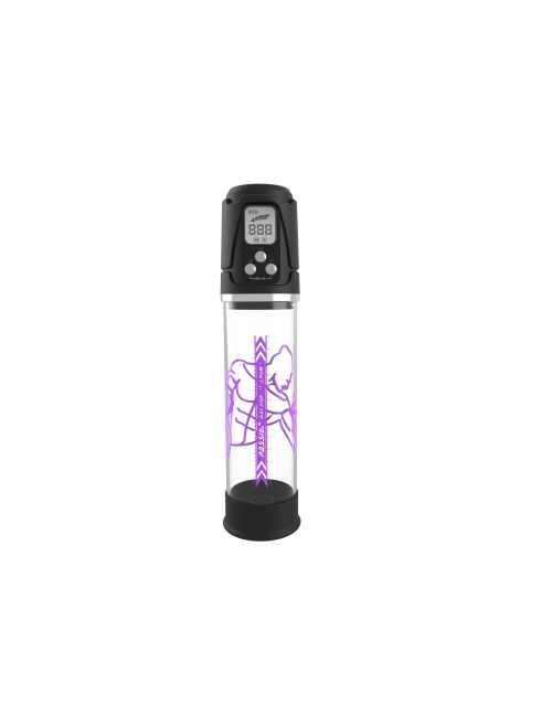 PASSION PUMP - Pompka automatyczna wodoodporna z LED, 4 poziomy zasysania, dla mężczyzn, Zabawki i Pompki