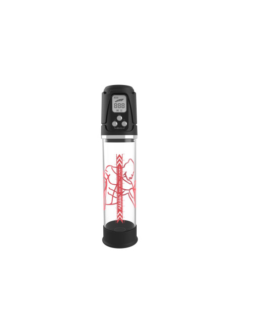PASSION PUMP - Pompka automatyczna wodoodporna z LED, 4 poziomy zasysania, dla mężczyzn, Zabawki i Pompki