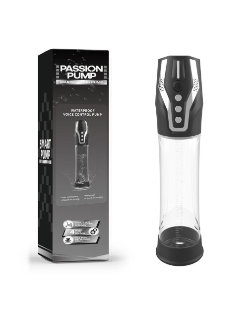 Pompka PASSION PUMP – Wodoodporna pompa dla mężczyzn z sterowaniem głosowym, ładowanie USB, 1100mAh
