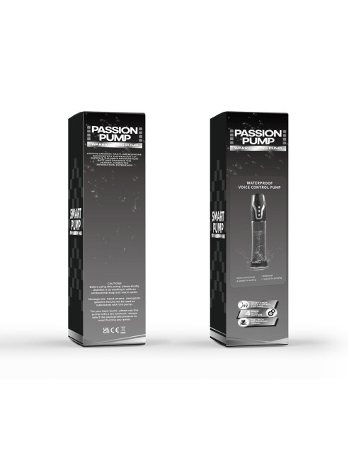 Pompka PASSION PUMP – Wodoodporna pompa dla mężczyzn z sterowaniem głosowym, ładowanie USB, 1100mAh