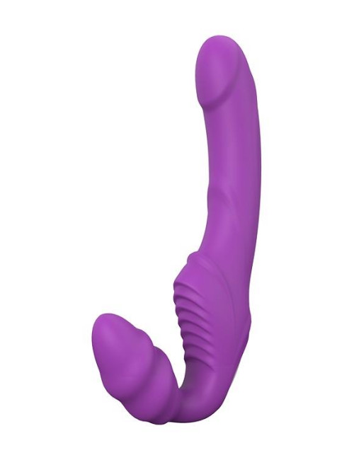 Dream Toys Vibes of Love Double Dipper - Fioletowy Strap-On