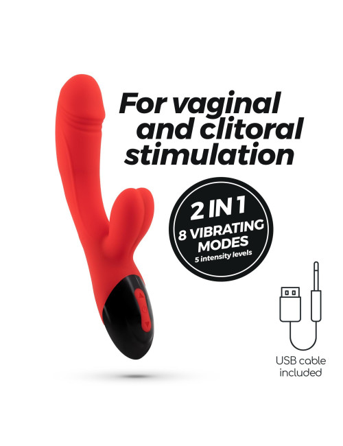 CRUSHIOUS Dare Dong: Króliczy Wibrator z USB - Zabawki, Wibratory, Króliczki