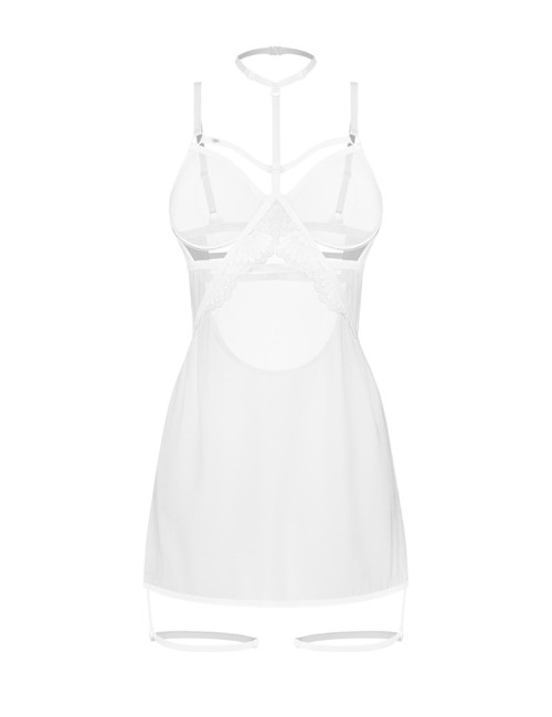 Obsessive Arrowel White Koszulka i Stringi 2XL/3XL