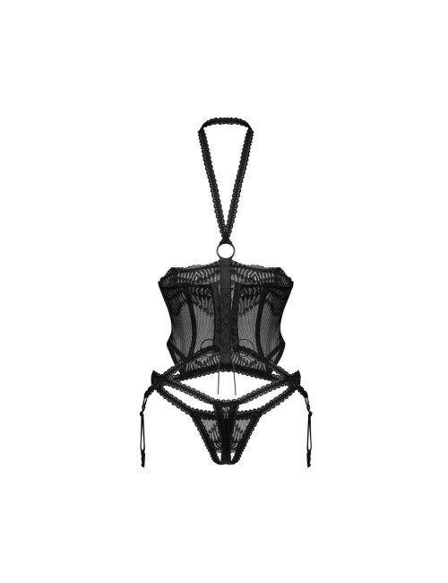 Obsessive Alliane Gorset i Stringi 2XL/3XL