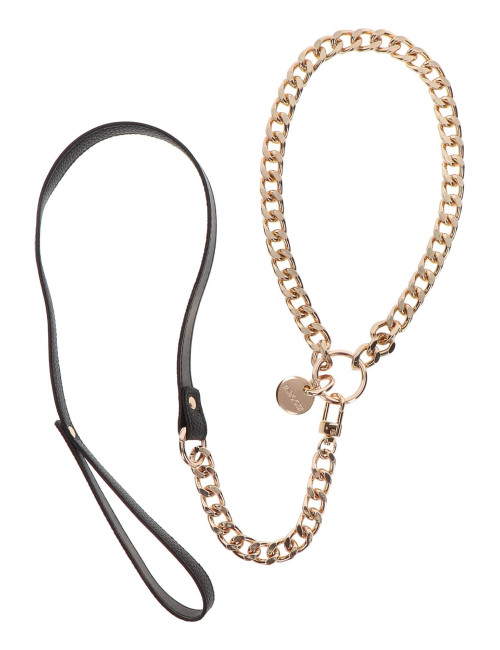 Taboom Obroża BDSM Statement Collar ze Smyczą Rose Gold