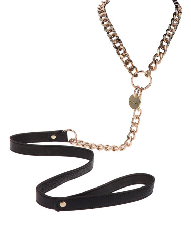 Statement Collar and leash Rose Gold