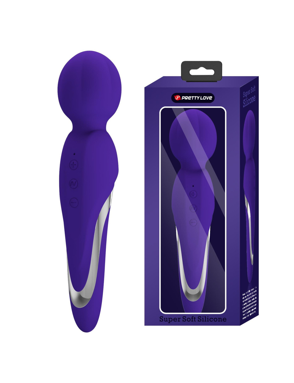 PRETTY LOVE WALTER PURPLE - silikonowy wibrator, 7 funkcji, 5 poziomów intensywności, masażer, zabawki erotyczne