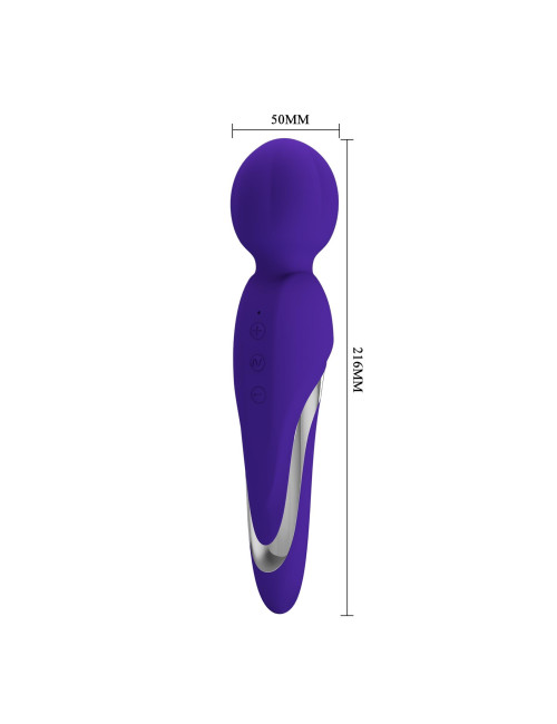 PRETTY LOVE WALTER PURPLE - silikonowy wibrator, 7 funkcji, 5 poziomów intensywności, masażer, zabawki erotyczne