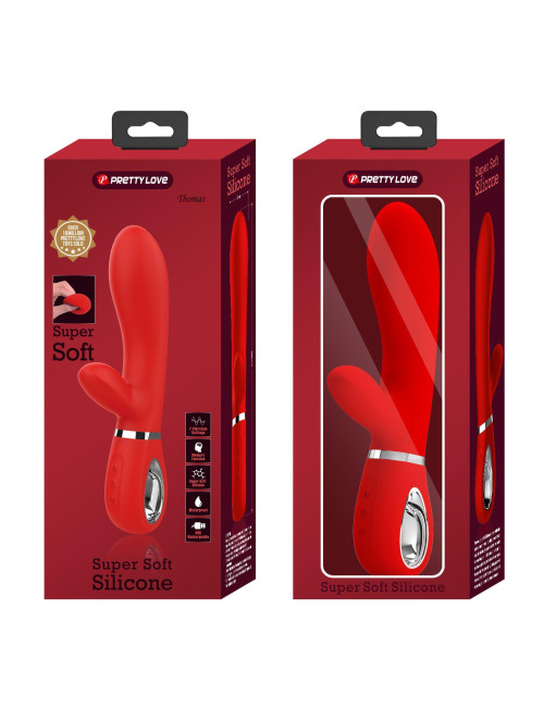 PRETTY LOVE THOMAS USB RED – Wibrator Punkt G, 7 funkcji, silikonowy