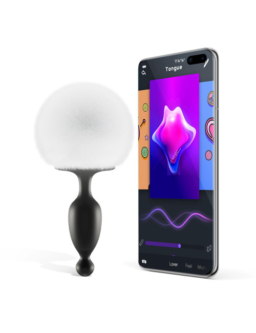 Magic Motion Bunny - App Kontrolowany Wibrujący Plug Analny z Króliczym Ogonem
