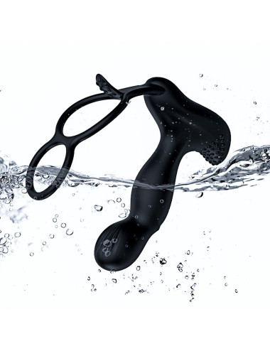 Wibrator-Silicone Massager 7 Function and Heating Function, Black