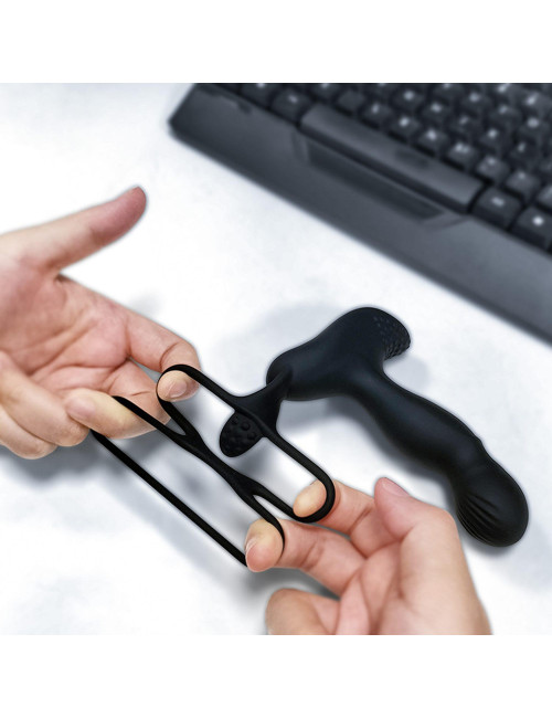 Masażer prostaty silikonowy z pilotem – 7 funkcji wibracji, ogrzewanie, wodoodporny