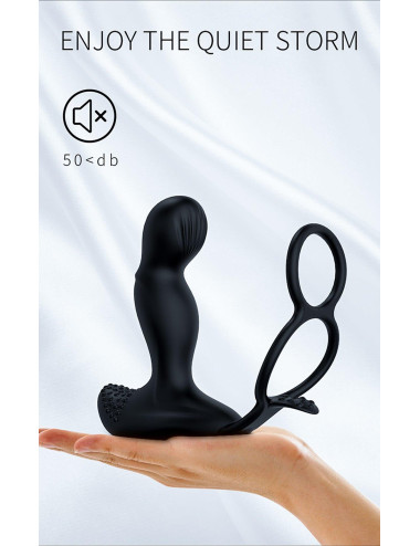 Wibrator-Silicone Massager 7 Function and Heating Function, Black
