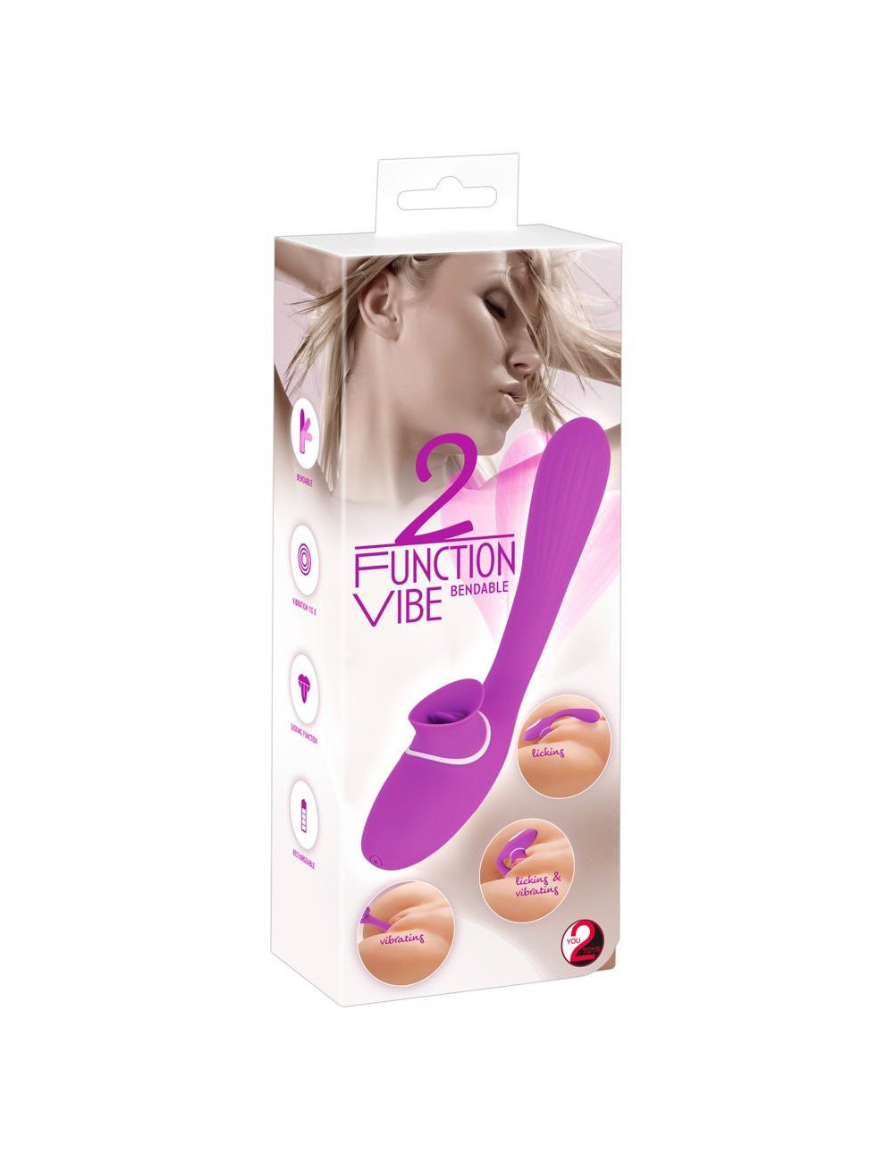 You2Toys 2 Function Bendable Vibe Wibrator Elastyczny