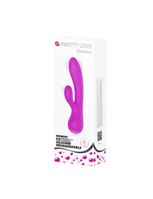 PRETTY LOVE Zachary 12 funkcji wibracji – elastyczny silikonowy wibrator, króliczek, zabawki erotyczne