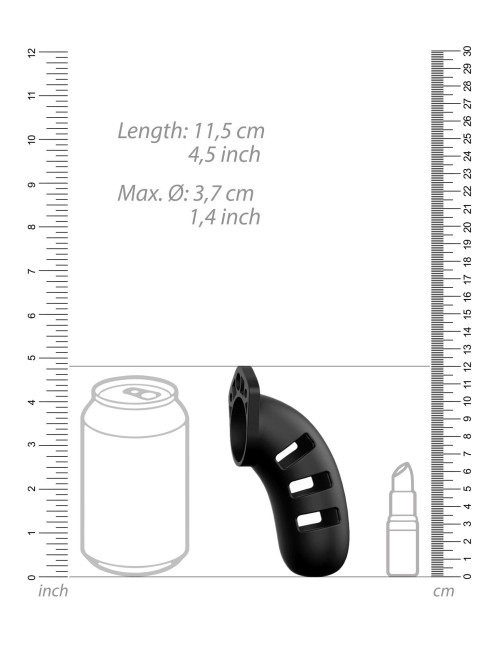 ManCage Model 21 Silikonowy Pas Cnoty Chastity Cage 4.5