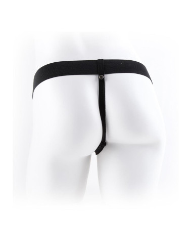 FETISH FANTASY SERIES 9 INCH HOLLOW STRAP-ON WITH BALLS LIGHT