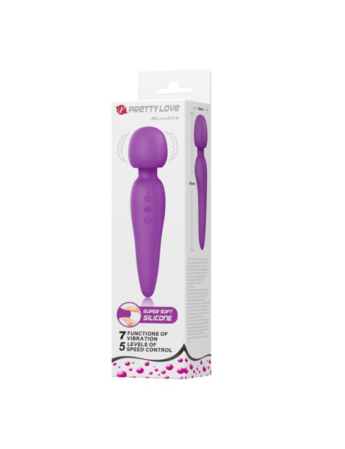 Pretty Love Meredith Purple - Wodoodporna różdżka do masażu