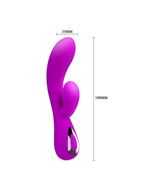 PRETTY LOVE-HONEY USB-10 Wibrator G-Spot z podwójnymi silnikami, silikonowy