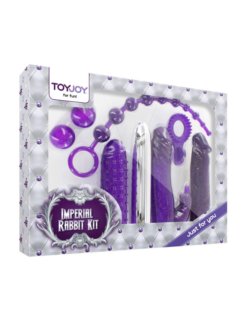 ToyJoy Imperial Rabbit Kit Fioletowy Wibrator Krliczek