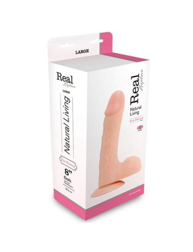 Wibrator-REALISTIC VIBRATOR REAL RAPTURE FLESH 8"