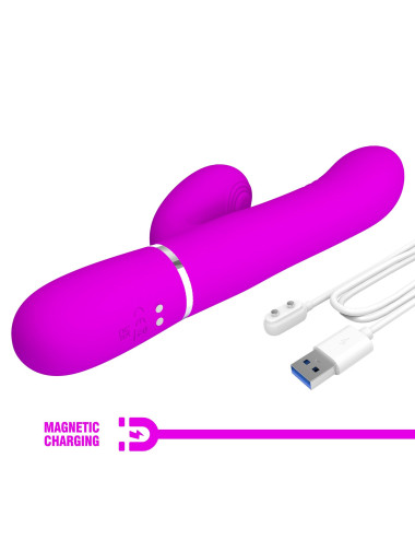 PRETTY LOVE - Mariana Purple, 7 vibration functions 7 thrusting settings, 4 rolling functions, 4 nodding functions