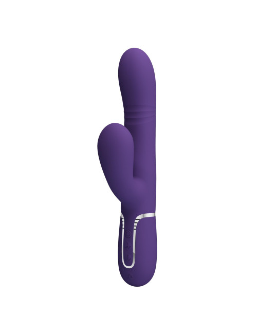 PRETTY LOVE Mariana dark purple - wielofunkcyjny wibrator króliczek z 7 wibracjami i 7 pulsacjami