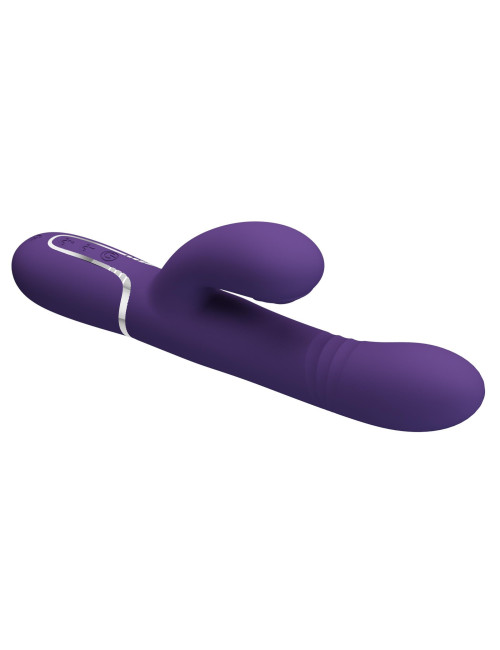 PRETTY LOVE Mariana dark purple - wielofunkcyjny wibrator króliczek z 7 wibracjami i 7 pulsacjami