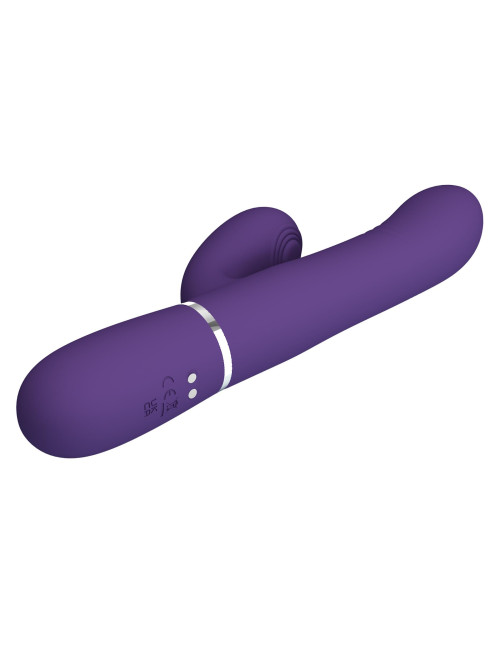PRETTY LOVE Mariana dark purple - wielofunkcyjny wibrator króliczek z 7 wibracjami i 7 pulsacjami