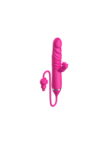 Tongue licking Triple Stimulation Thrusting Vibrator