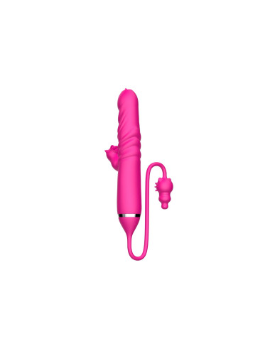 Tongue licking Triple Stimulation Thrusting Vibrator