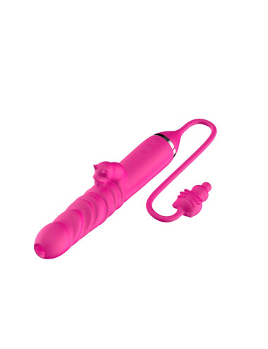 Tongue licking Triple Stimulation Thrusting Vibrator