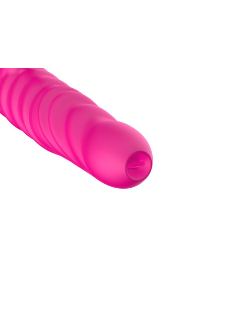 Wibrator z języczkiem – Triple Stimulation Stymulator, 3 silniki, 10 prędkości wibracji, zabawki erotyczne silikon/ABS