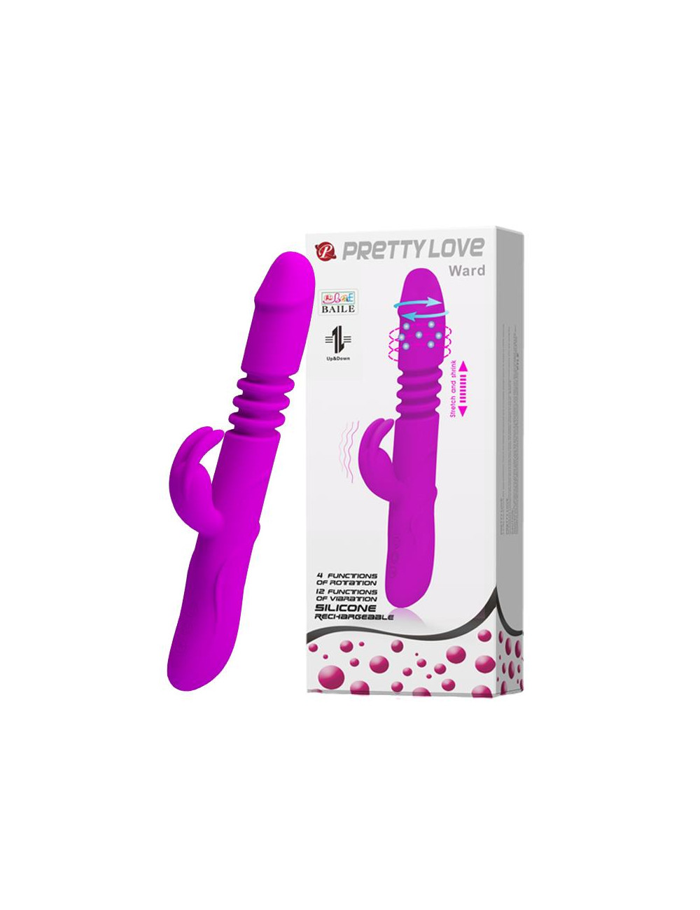 Pretty Love Ward USB Wibrator obrotowy z 12 trybami