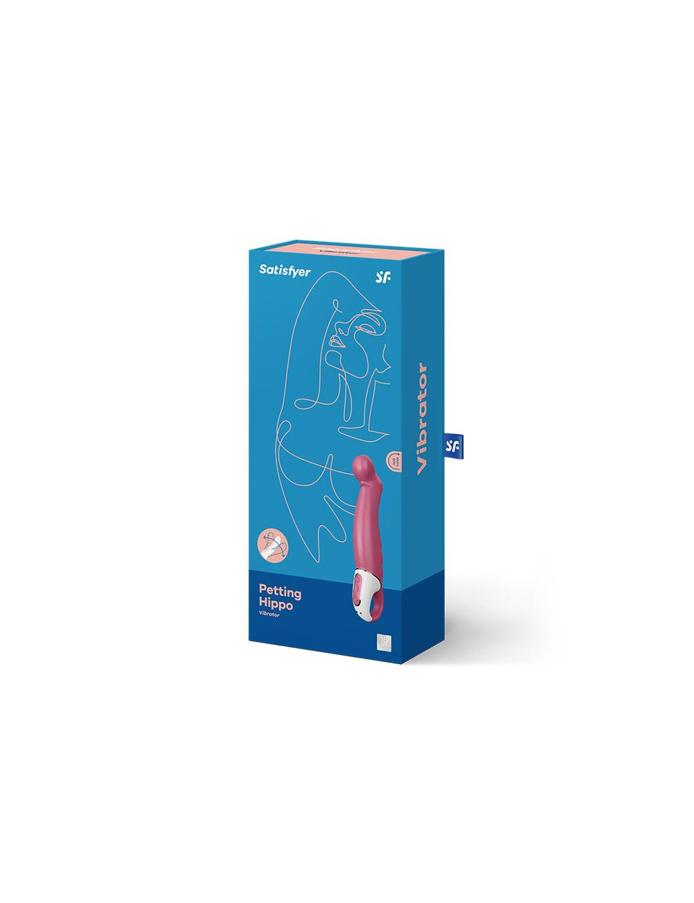 Wibrator Satisfyer Petting Hippo - Zabawki, Wibratory, Punkt G - 12 trybów, wodoodporny, bezpieczny dla ciała
