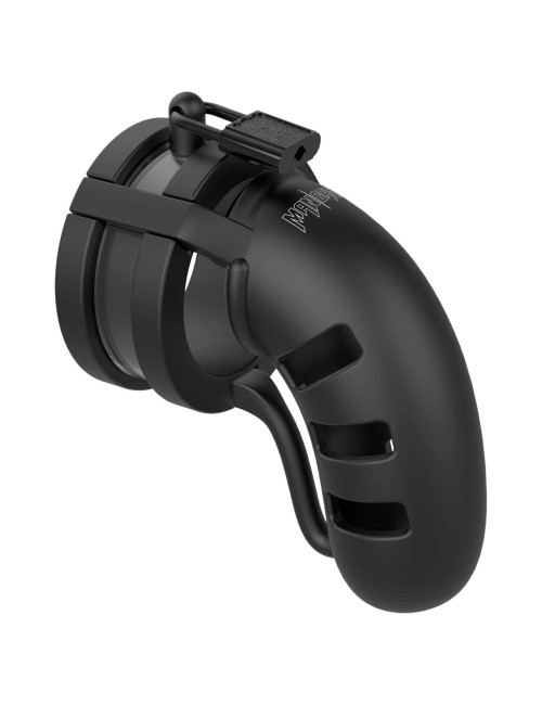 ManCage Model 19 Silikonowy Pas Cnoty BDSM 4.5 Black