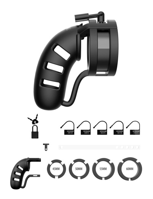ManCage Model 19 Silikonowy Pas Cnoty BDSM 4.5 Black