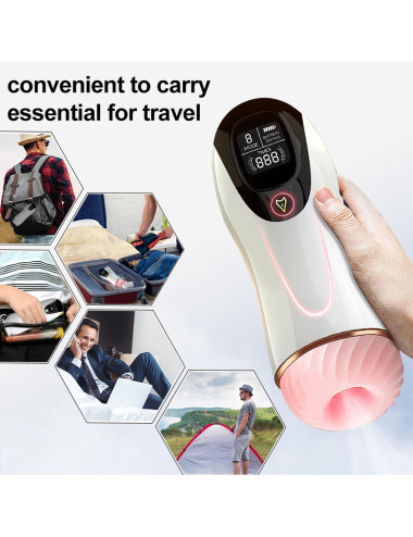 Masturbator-Vibration 8 Vibration modes + Interactive function
