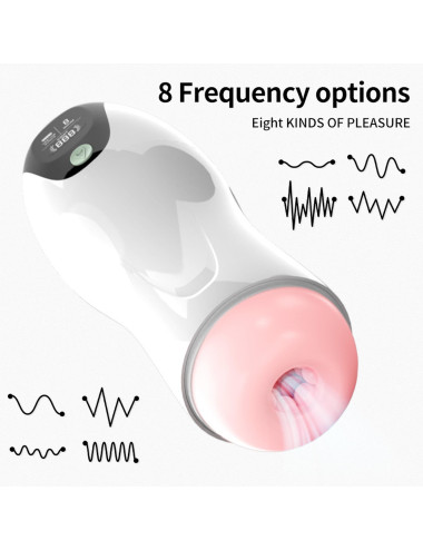 Masturbator-Vibration 8 Vibration modes + Interactive function