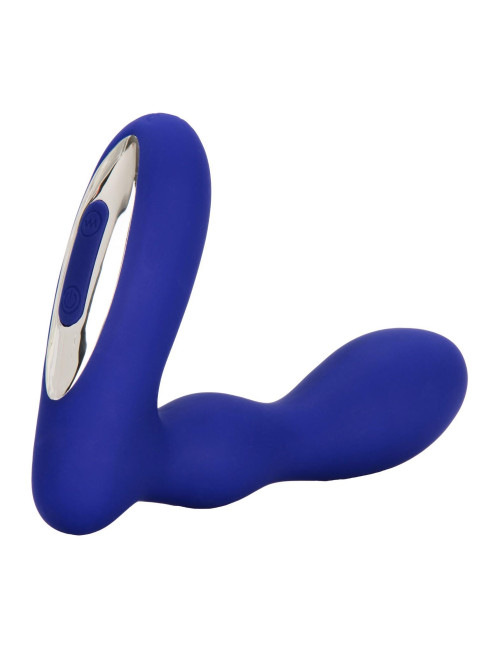 Eclipse Pleasure Probe Blue - Wibrujący Plug Analny Silikonowy, Wodoodporny