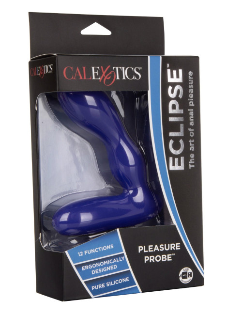 Calexotics Eclipse Pleasure Probe Blue Wibrujący Plug Analny
