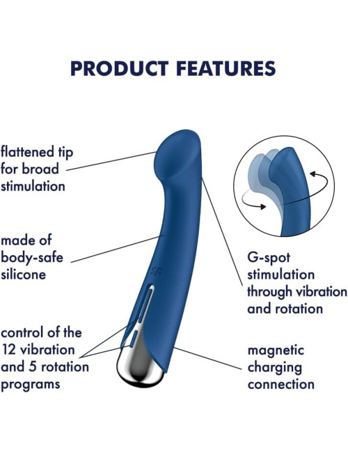 Satisfyer Spinning G-Spot 1 Blue Wibrator Rotacyjny