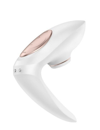Wibrator dla par Satisfyer Pro 4 Couples - powietrzna stymulacja łechtaczki, stymulacja waginy, silikon, wodoodporny