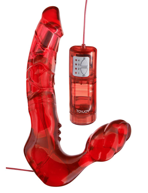 Bend Over Boyfriend Vibrating – Zabawki Strap-On Z Wibracją Strapless dla par